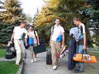arrival on the camp